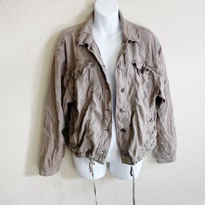 Splendid Army Green Utility Bomber Jacket